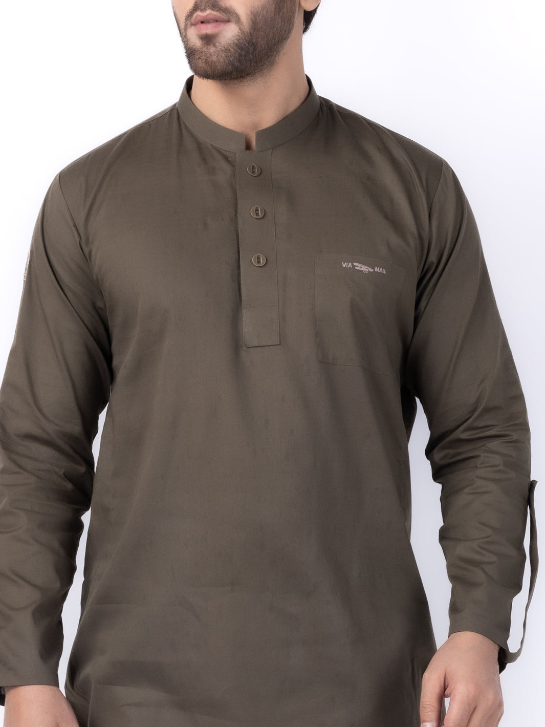Green Short Kurta - AL-SK-016