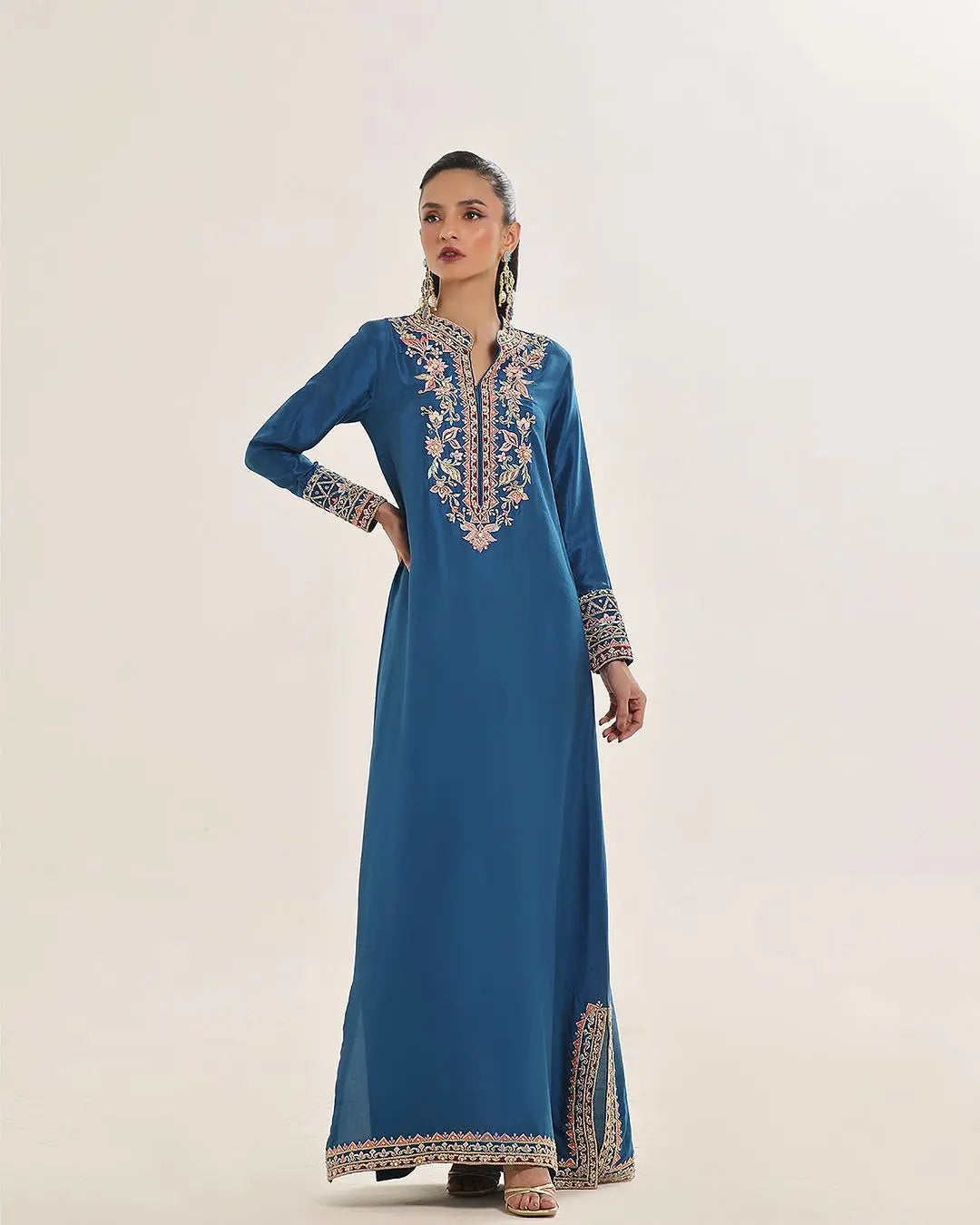 Aleesha- Regalia Kaftan Series | Raw Silk