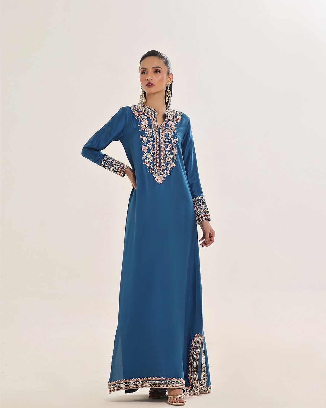 Aleesha- Regalia Kaftan Series | Raw Silk