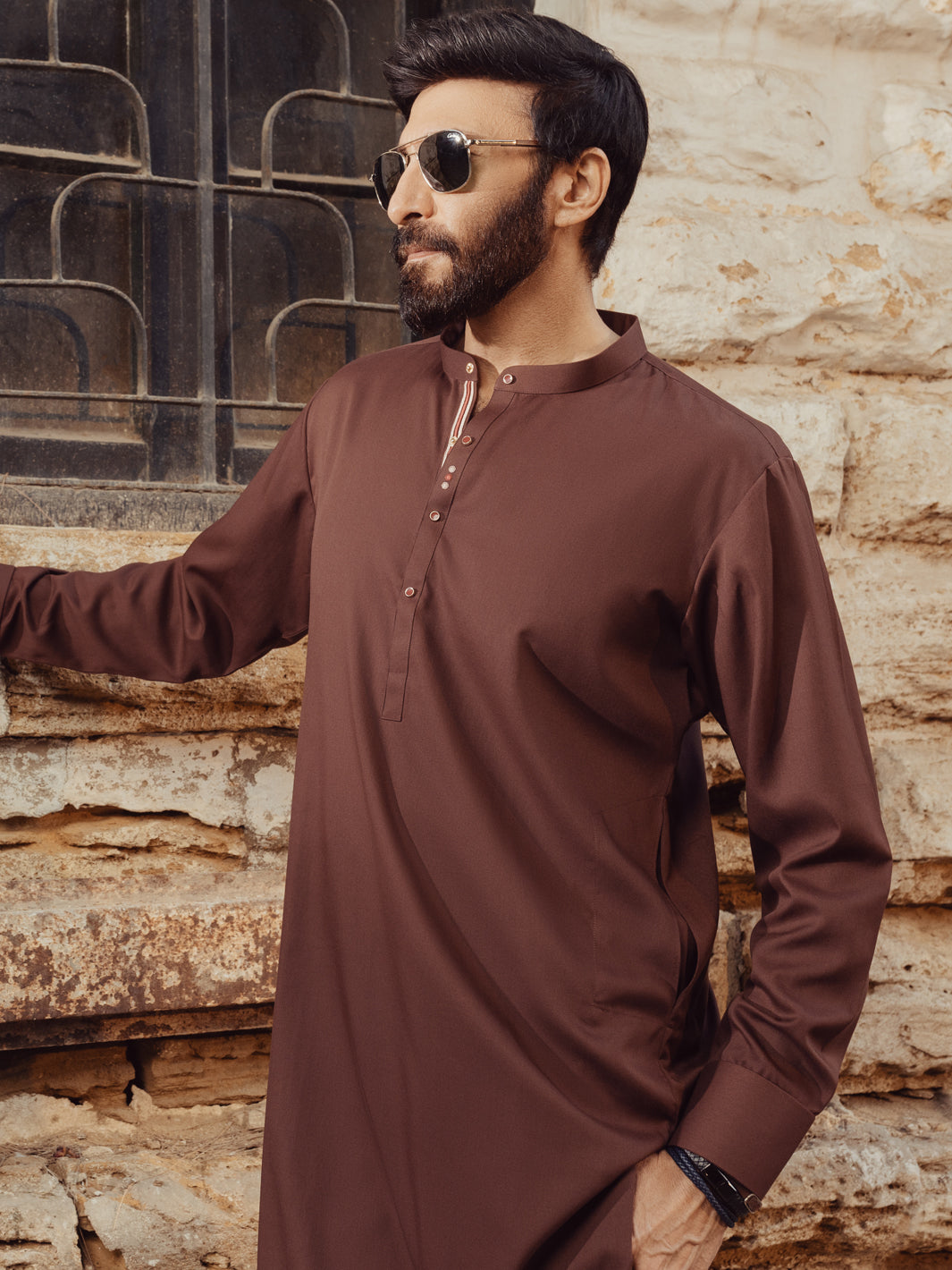 Maroon Blended Kurta Trousers - ALET-KT-1006-R2