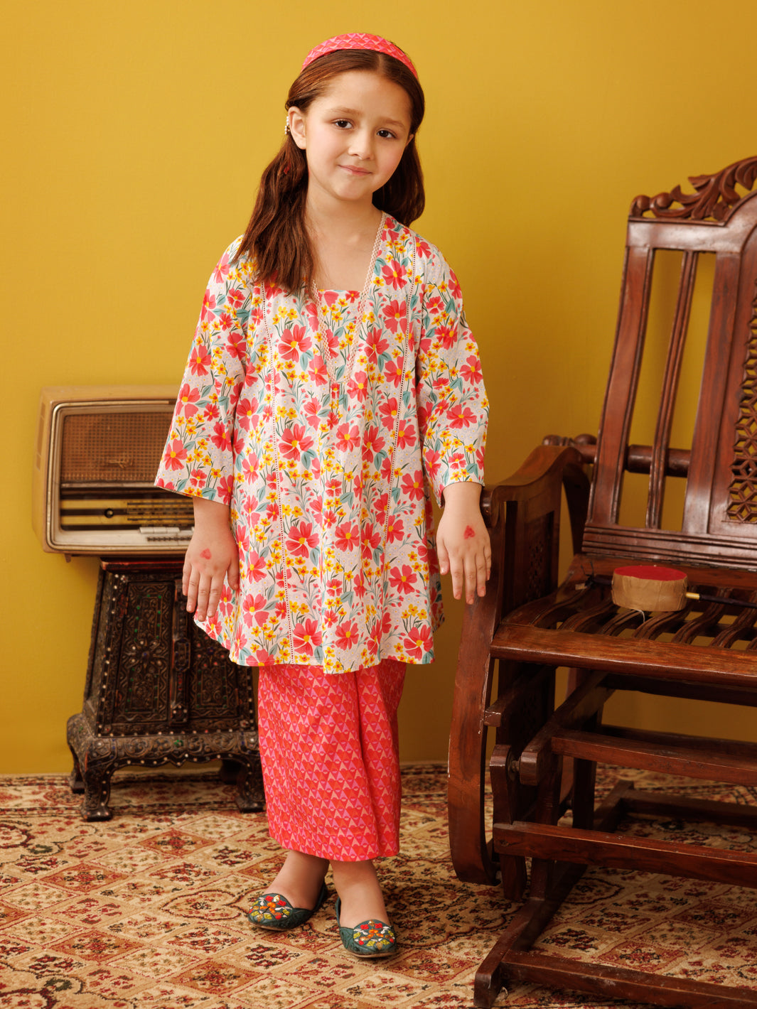 Pink Lawn 2 Piece Stitched - ALGR-2PS-LKS-1026