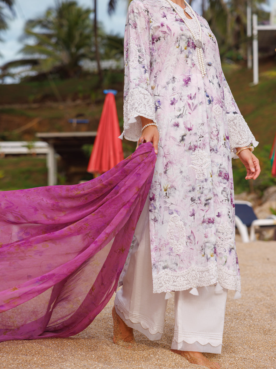 Light Purple Lawn 3Pc Unstitched - ALP-3PS-1813