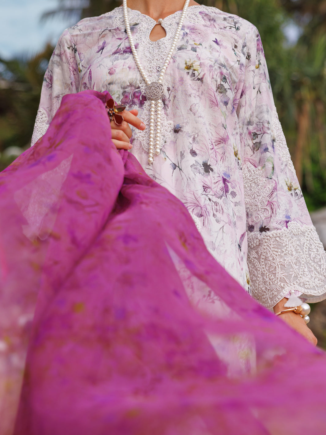 Light Purple Lawn 3Pc Unstitched - ALP-3PS-1813