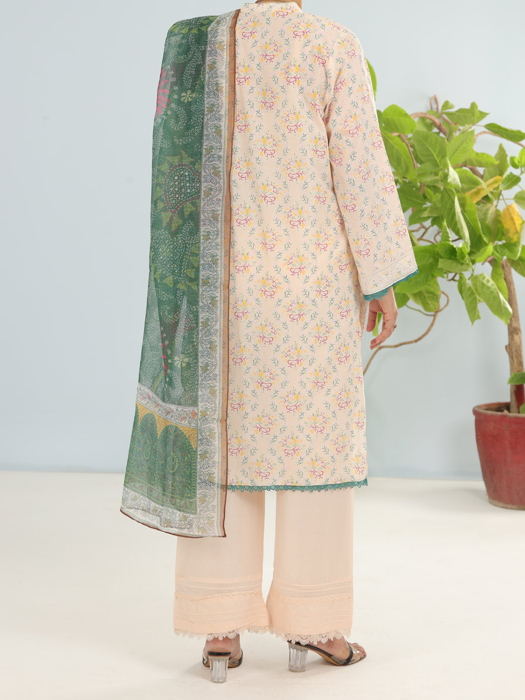 Beige Lawn 3Pc Unstitched - ALP-3PS-1900