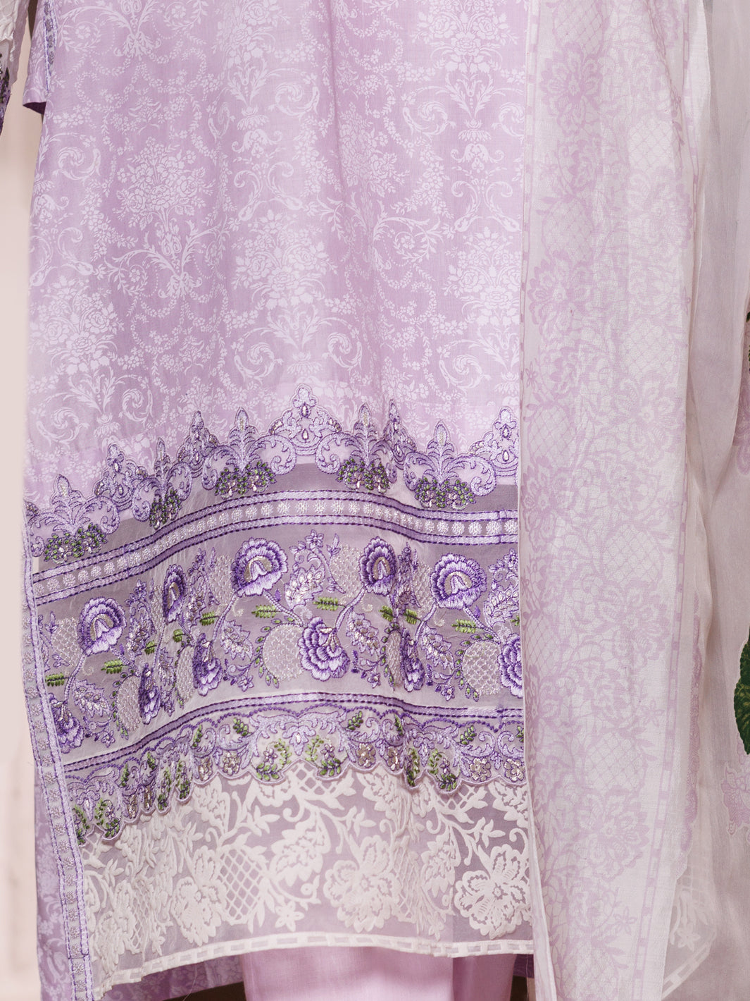 Lilac Cambric 3Pc Unstitched - ALP-3PS-1947