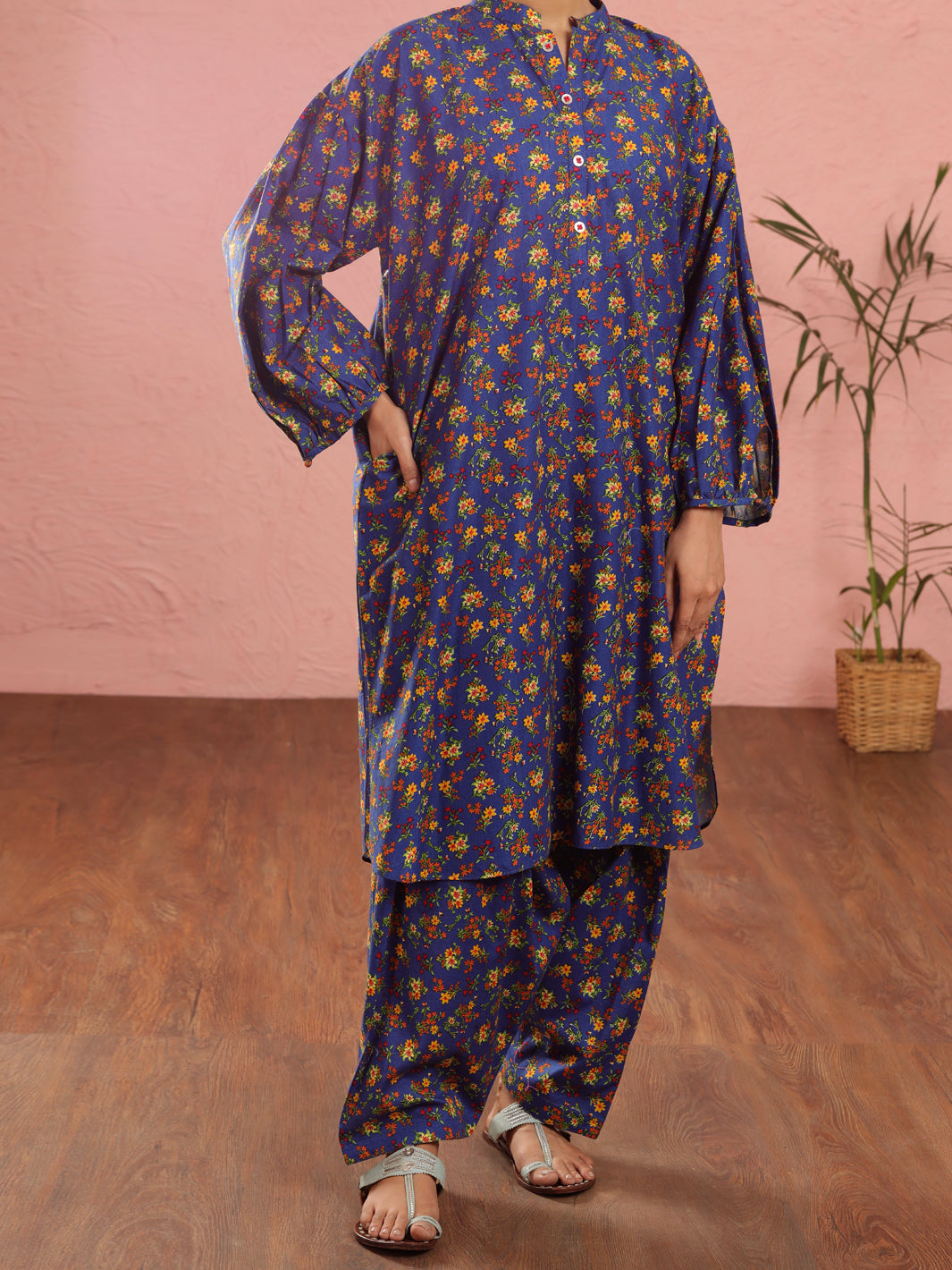 Blue Cambric 2Pc Stitched - ALP-2PS-LKS-1967