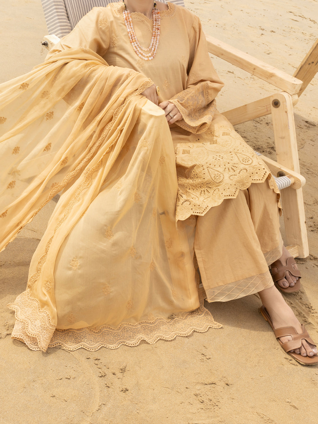 Khaki Lawn 3Pc Stitched - ALP-3PS-2183