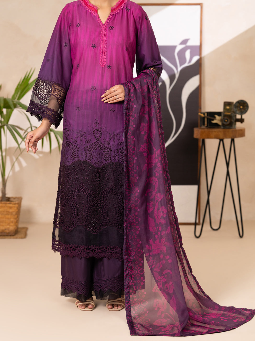 Purple Lawn Stitched 3PC - ALP-3PS-2378