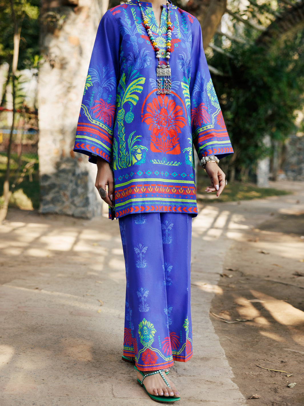 Purple Cambric Kurti - ALP-LK-2275