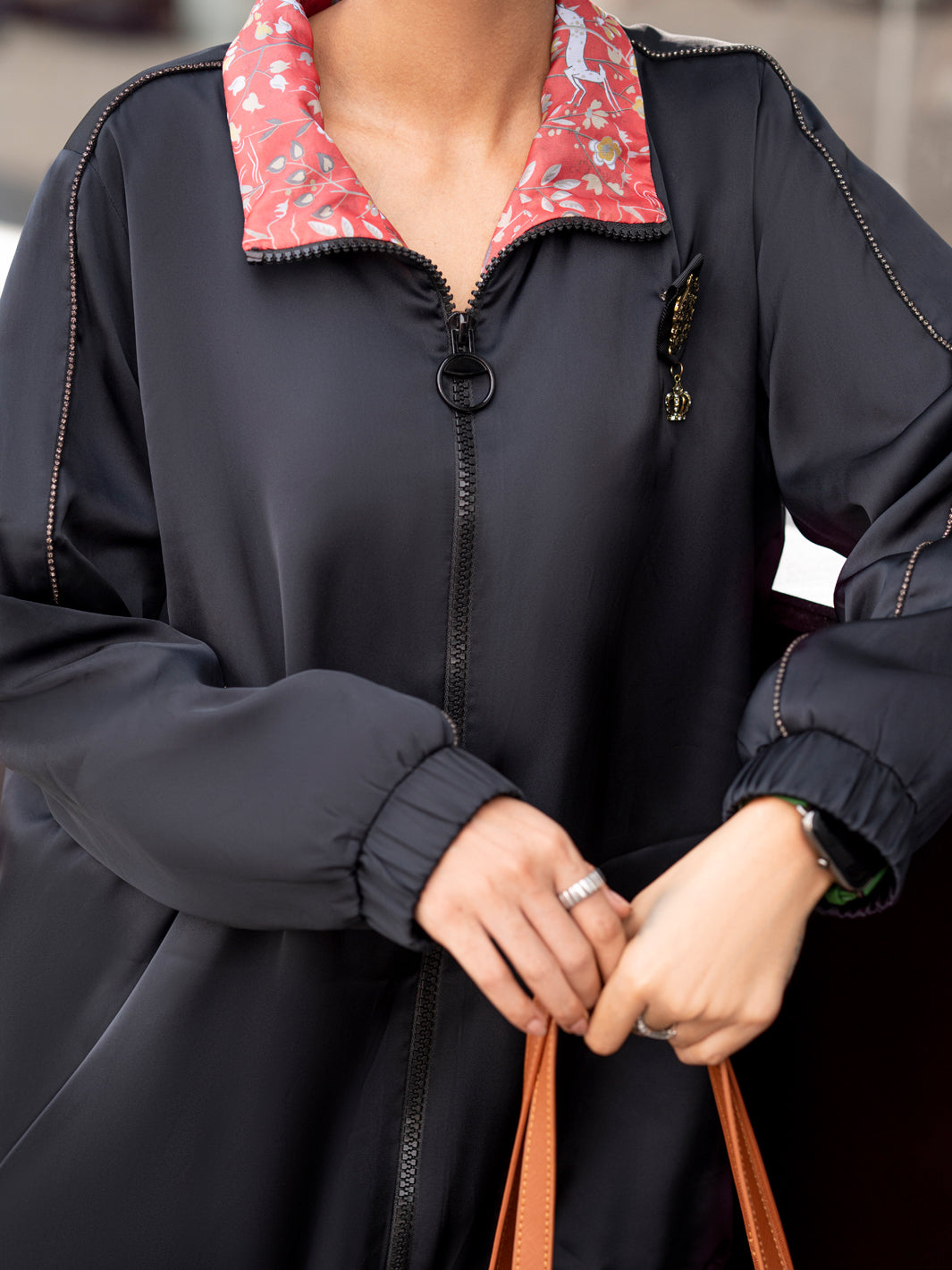 Black Silk 2 Piece Stitched - ALP-2PS-LKS-1702