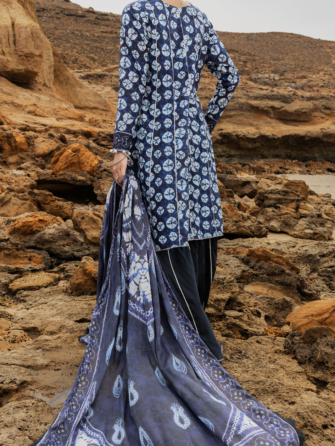 Blue Lawn 2 Piece Unstitched - ALP-2PS-SLKD-UN-2251