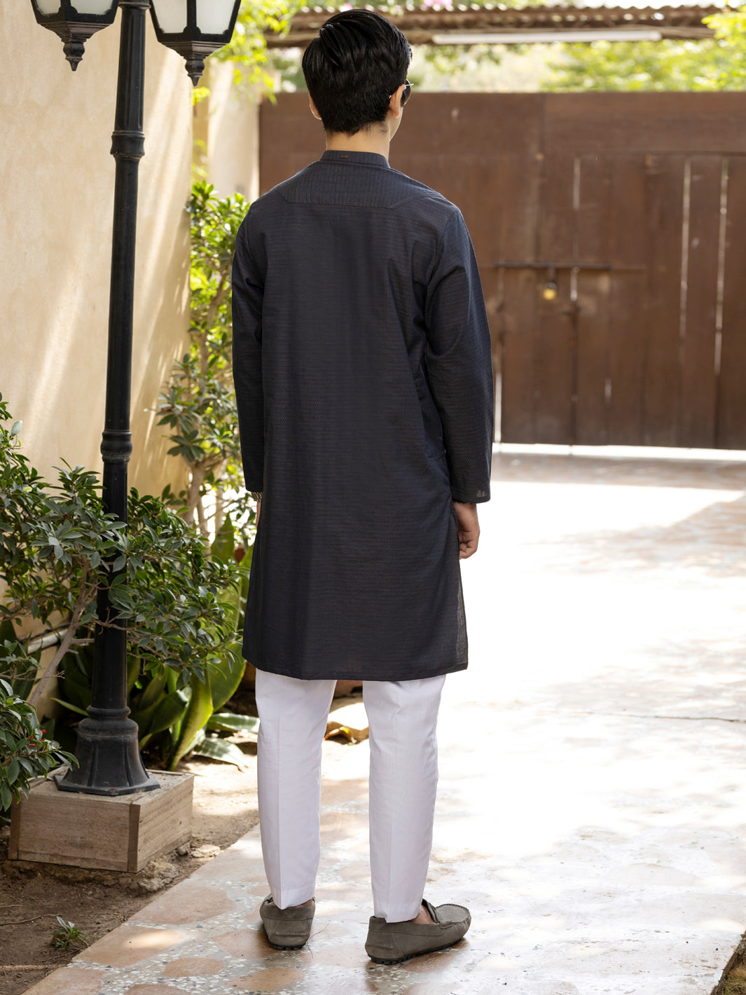 Blue Cotton Kurta - ALT-K-059