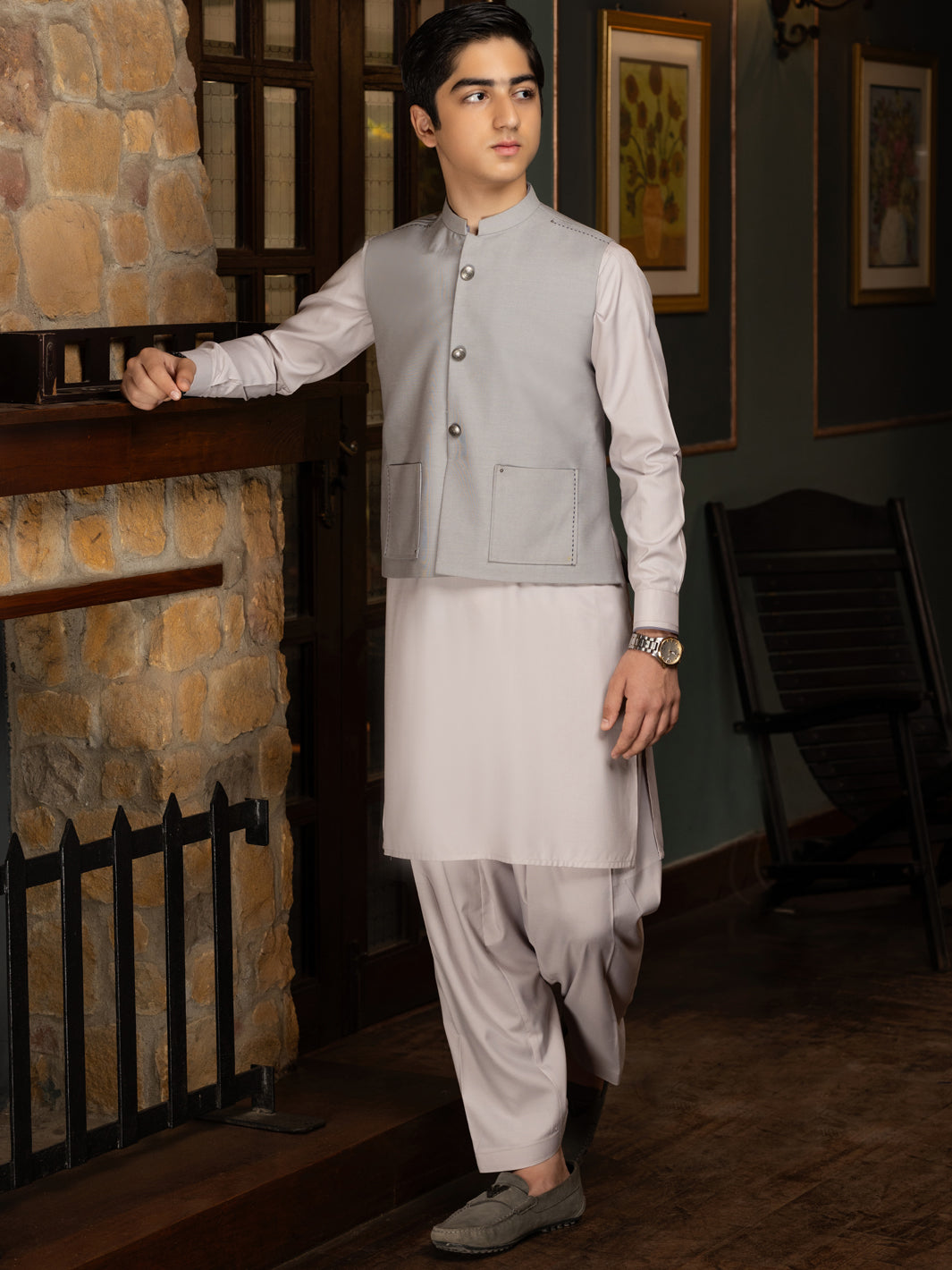 Grey Blended Waistcoat - ALT-WC-018