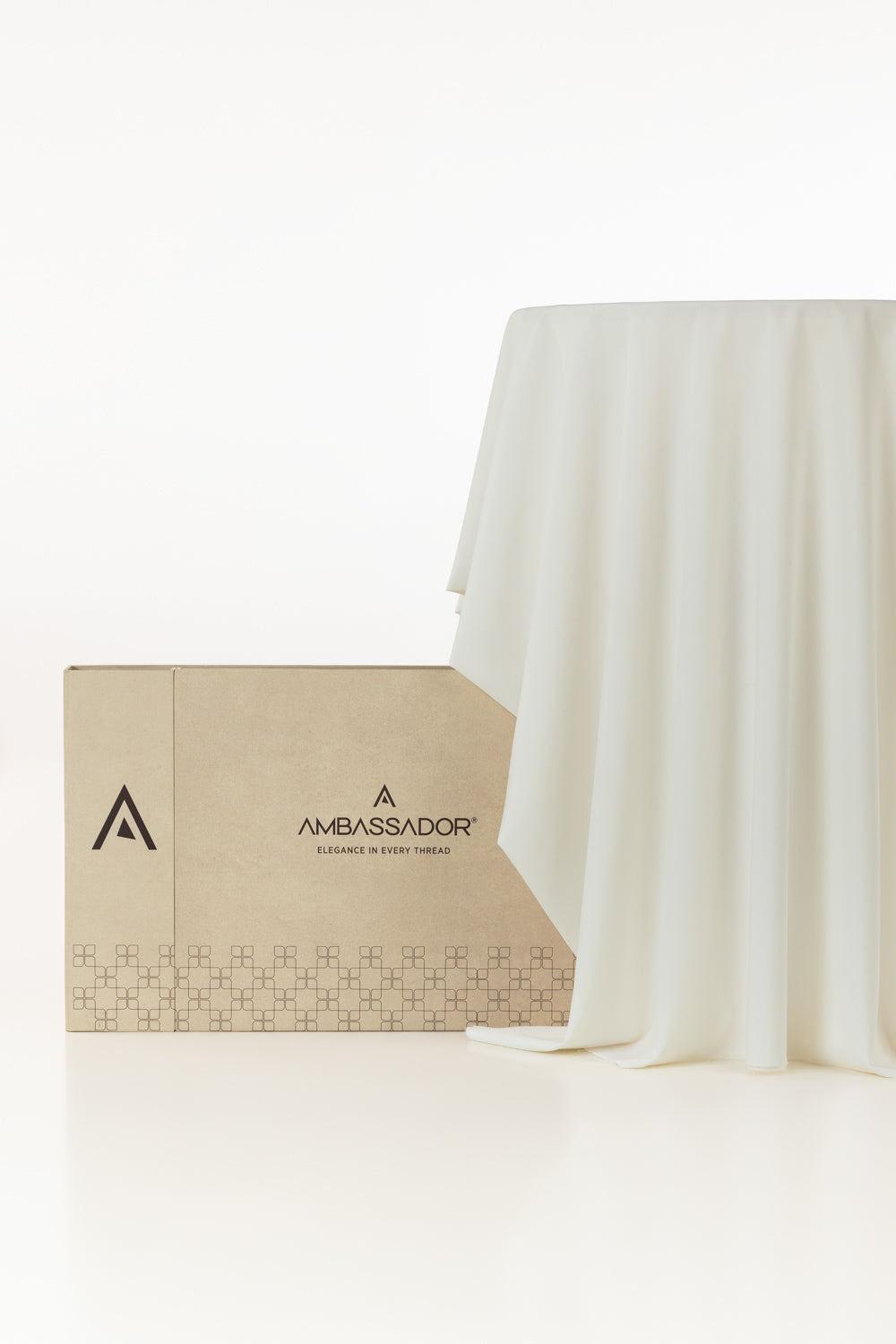 Ambassador Peach Unstitched Fabric Blended With Gift Box