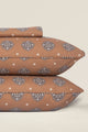Amber Brown T-150 Bed Sheet Set
