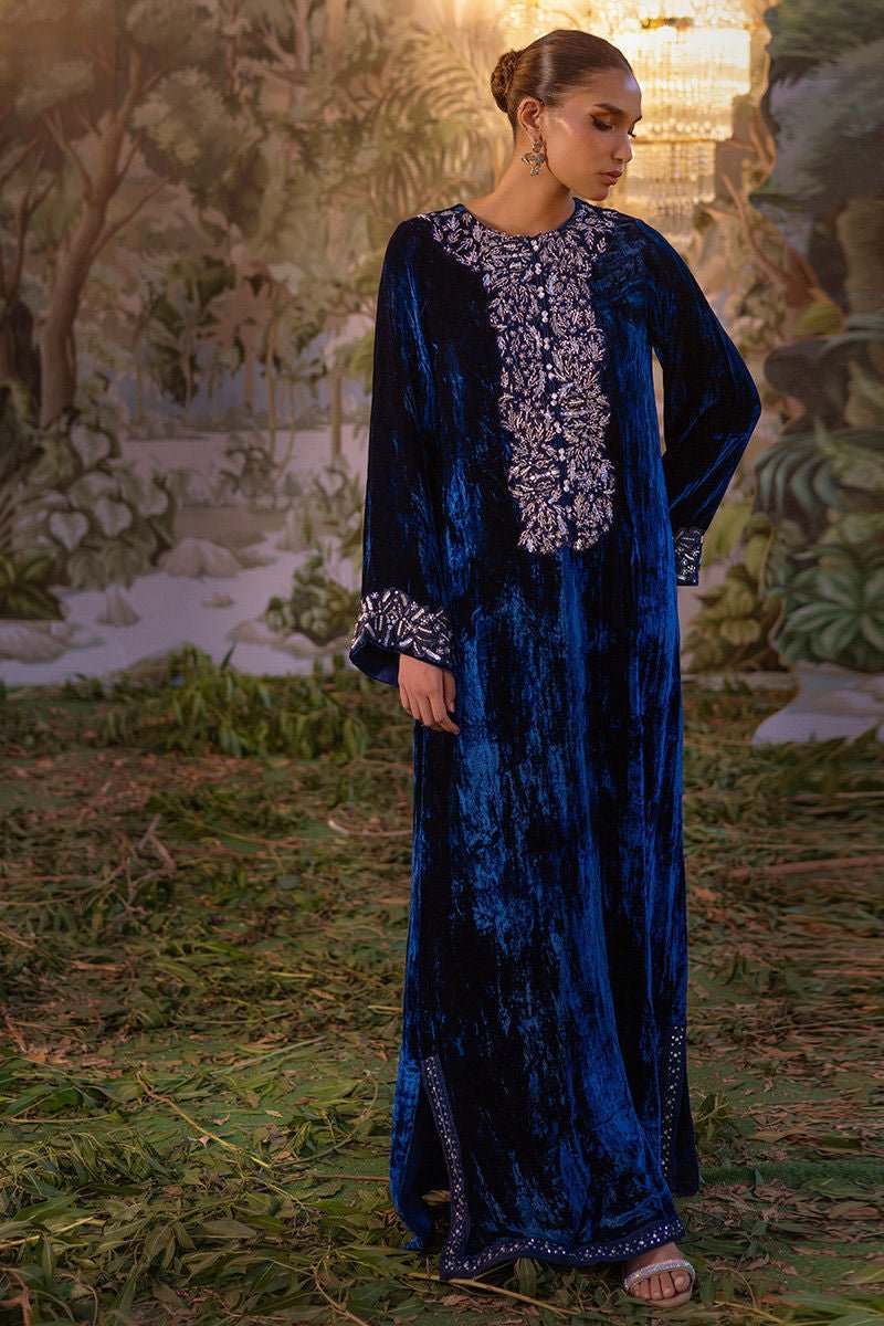 Anaya Velvet Luxe Jalabiya by Alizay Saad