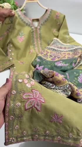 Aneelas Jacquard Emb 3pc With Silk Duppata [LUX-26-82] [Dispatch Time 2 Month]