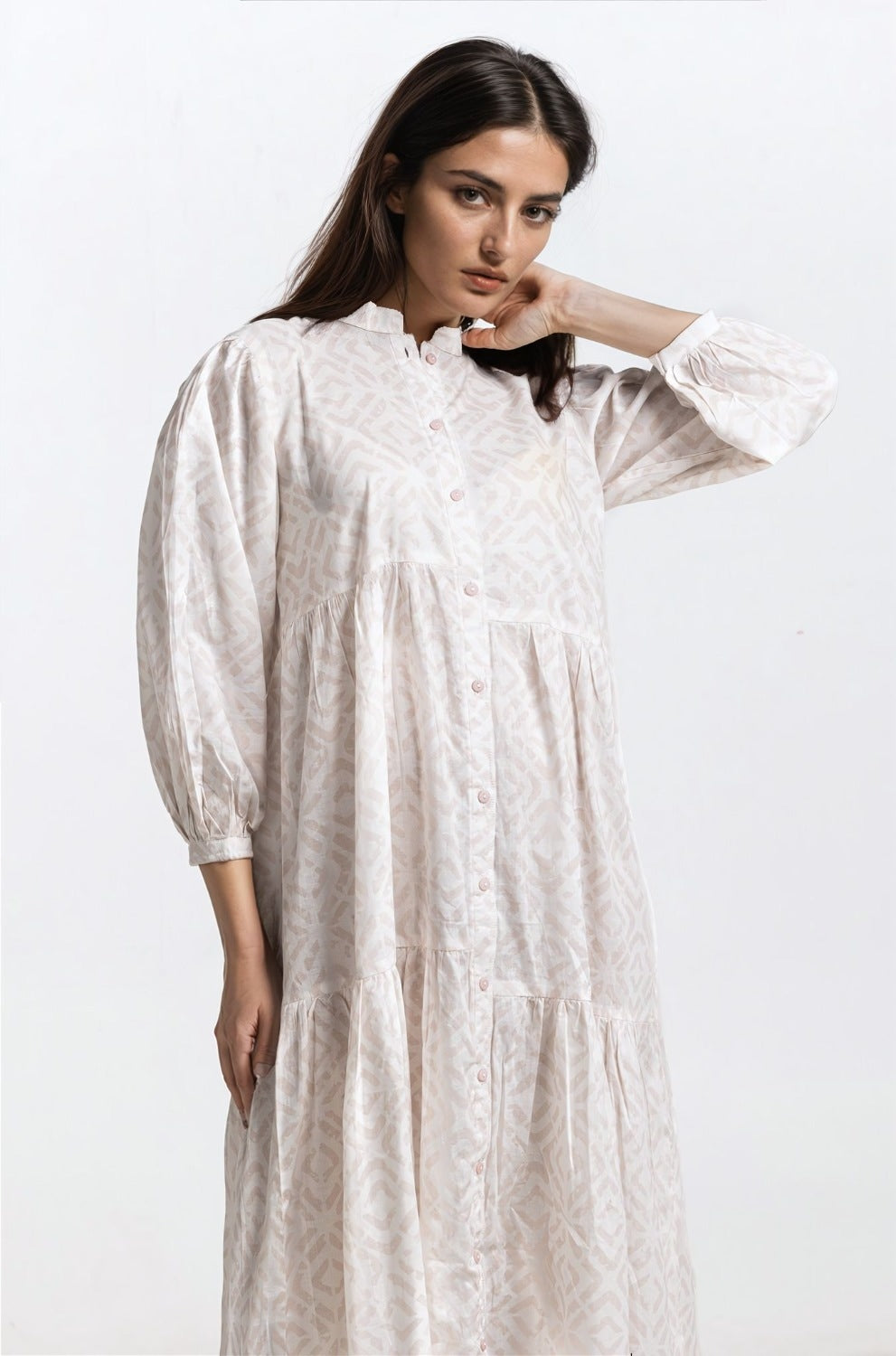 Ban-Collar Dress