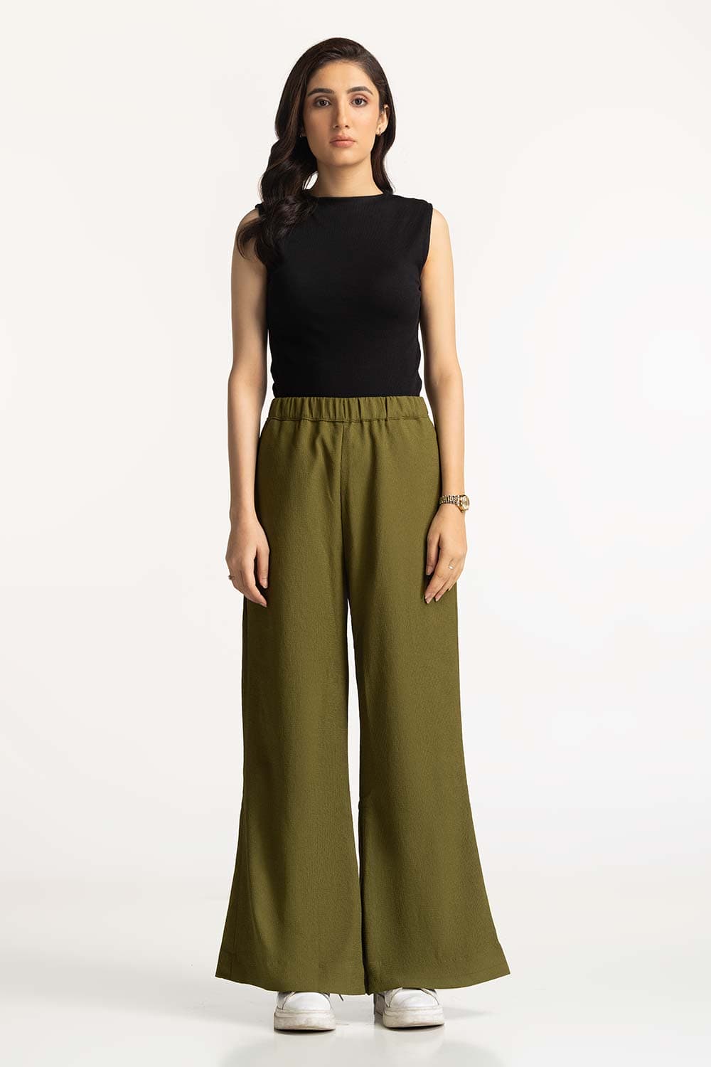 Basic Flared Trousers