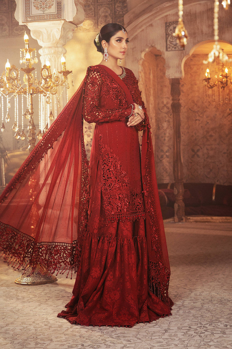 Unstitched Mbroidered - Ruby Red (Bd-2305)