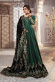 Unstitched Mbroidered - Teal And Warm Green (Bd-2307)