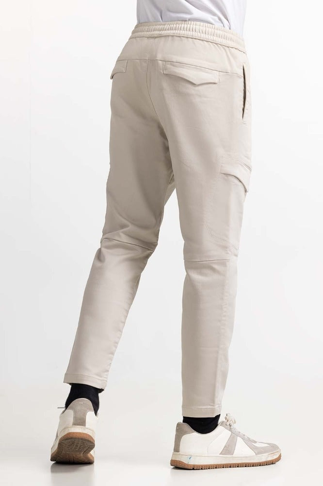 Beige Basic Trouser