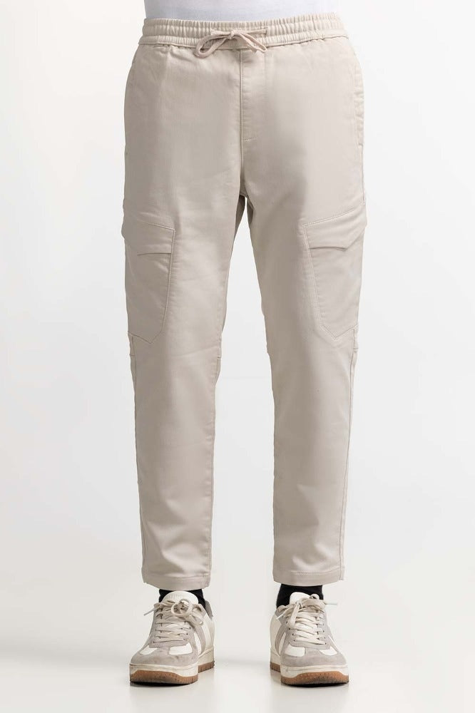 Beige Basic Trouser