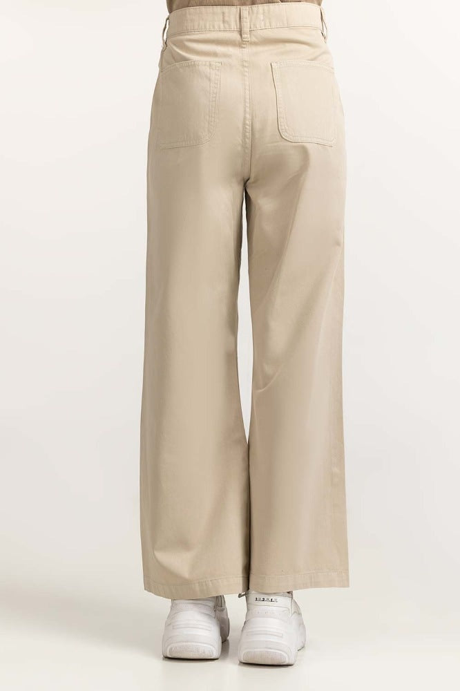 Beige Basic Trouser