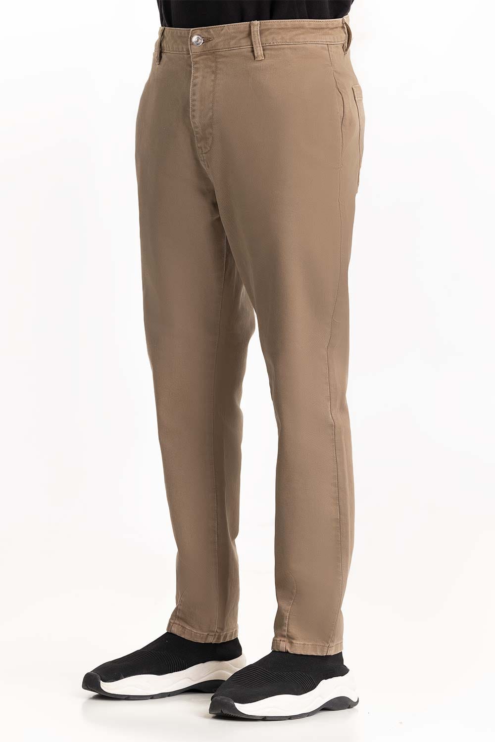Beige Slim Fit Trouser