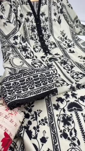 Aneelas Print Kaftan 2pc [Base Shade Trouser] [SPR-26-63-A] [Dispatch Time 2 Months]