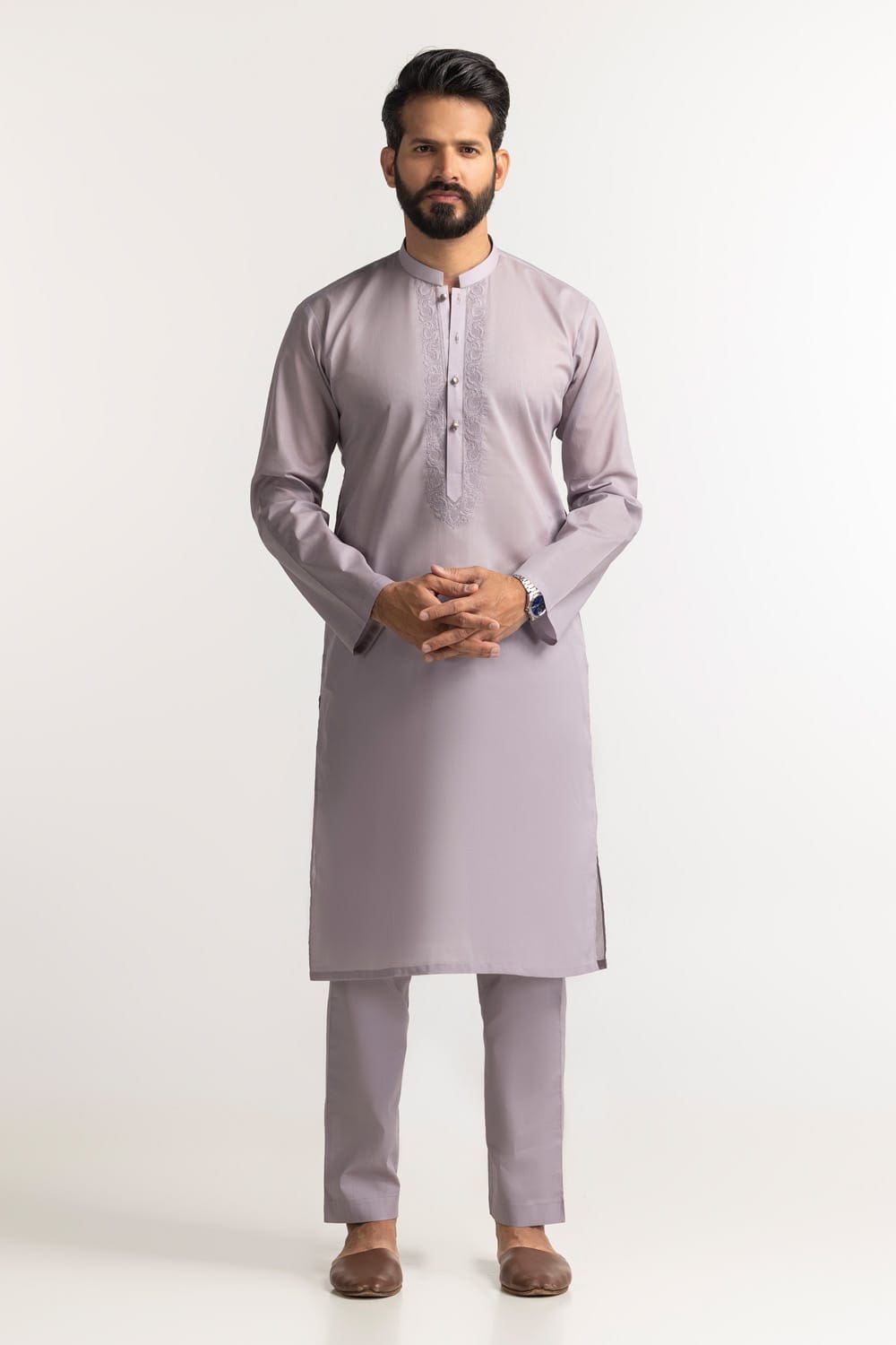 Embroidered Collection Fd C001 Unstitched Fabric Cotton With Gift Box