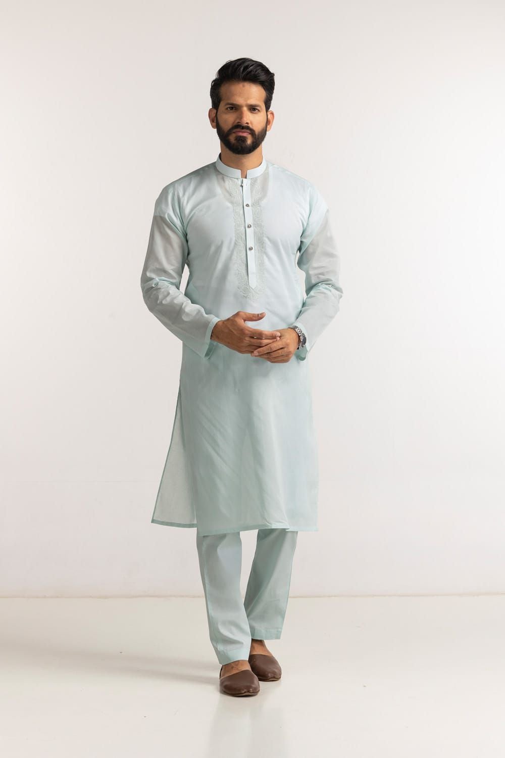 Embroidered Collection Fd C001 Unstitched Fabric Cotton With Gift Box