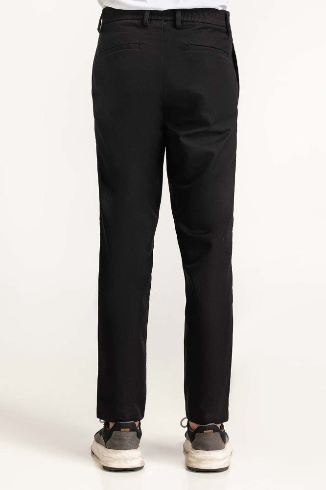 Black Basic Dyed Khaki Pant Mntrkhws23002C