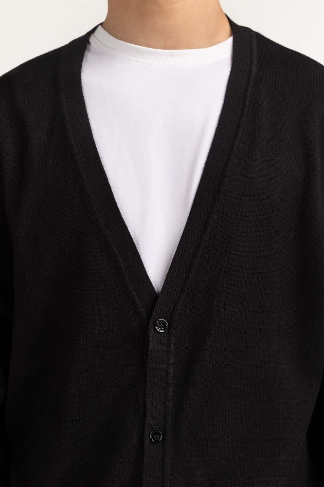 Black Fashion Cardigan