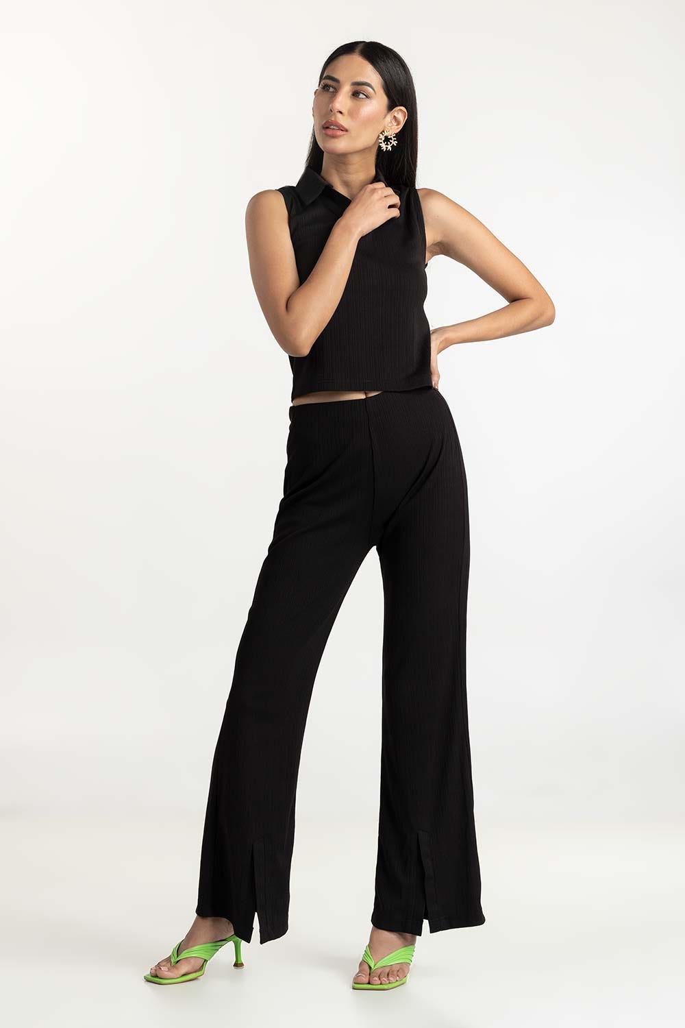 Black Knit Top