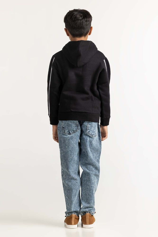 Black Printed Sweatshirt