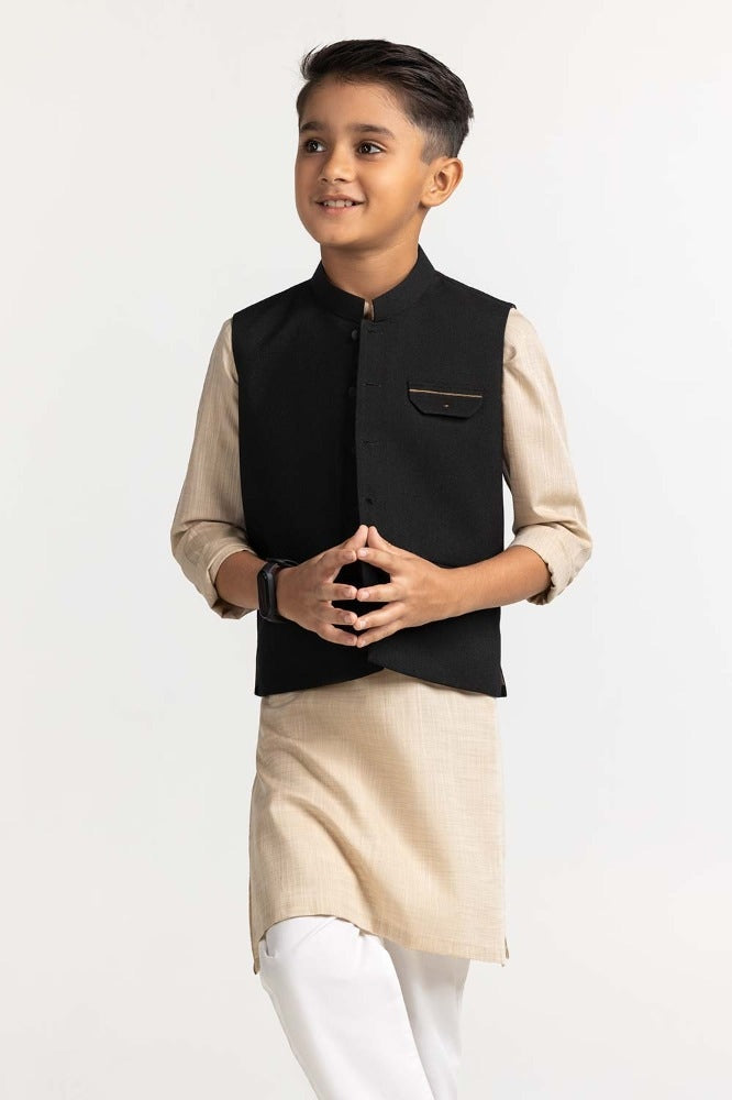 Black Styling Waist Coat KWC-PD23-013
