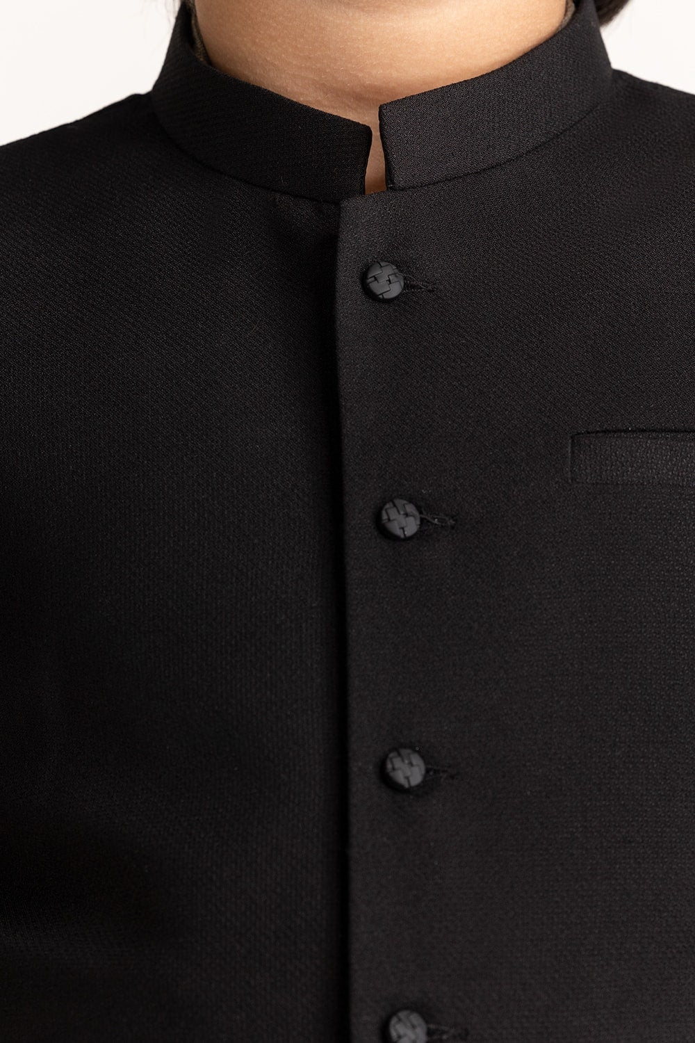 Black Styling Waist Coat Kwc-Pd24-012