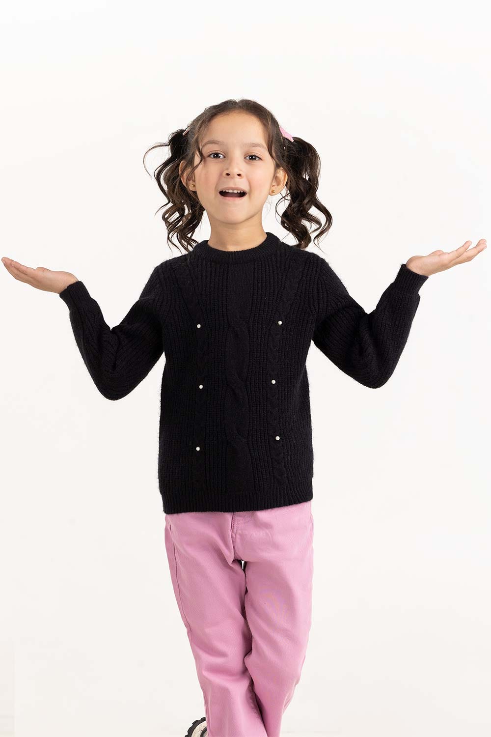 Toddler Girl Black Sweater