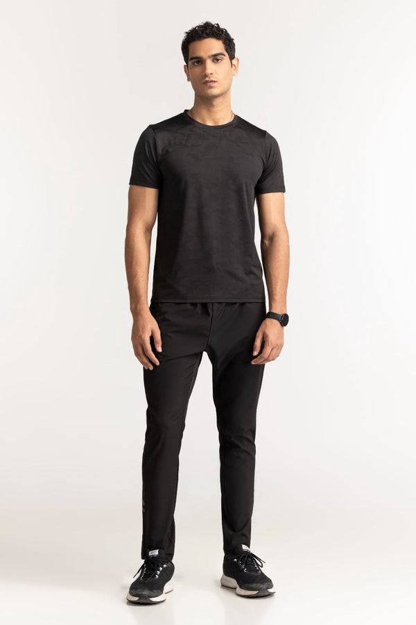 Black Textured Tee