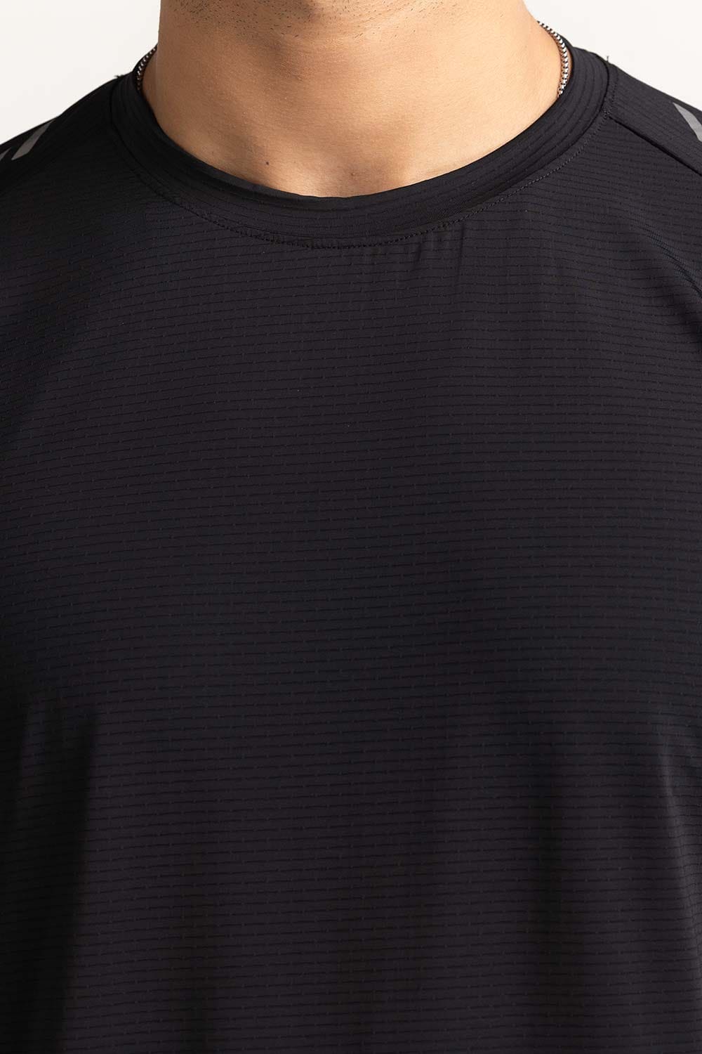 Black Textured Tee