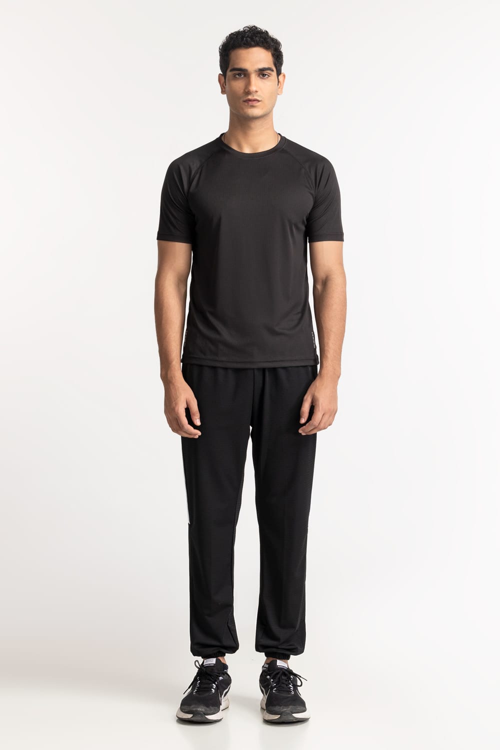 Black Textured Tee