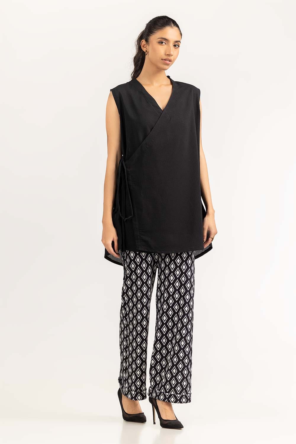 Black Woven Shirt