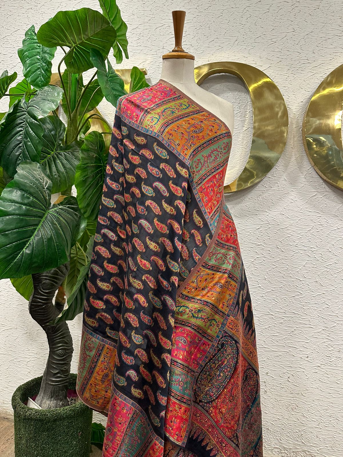 Black Paisley Shawl