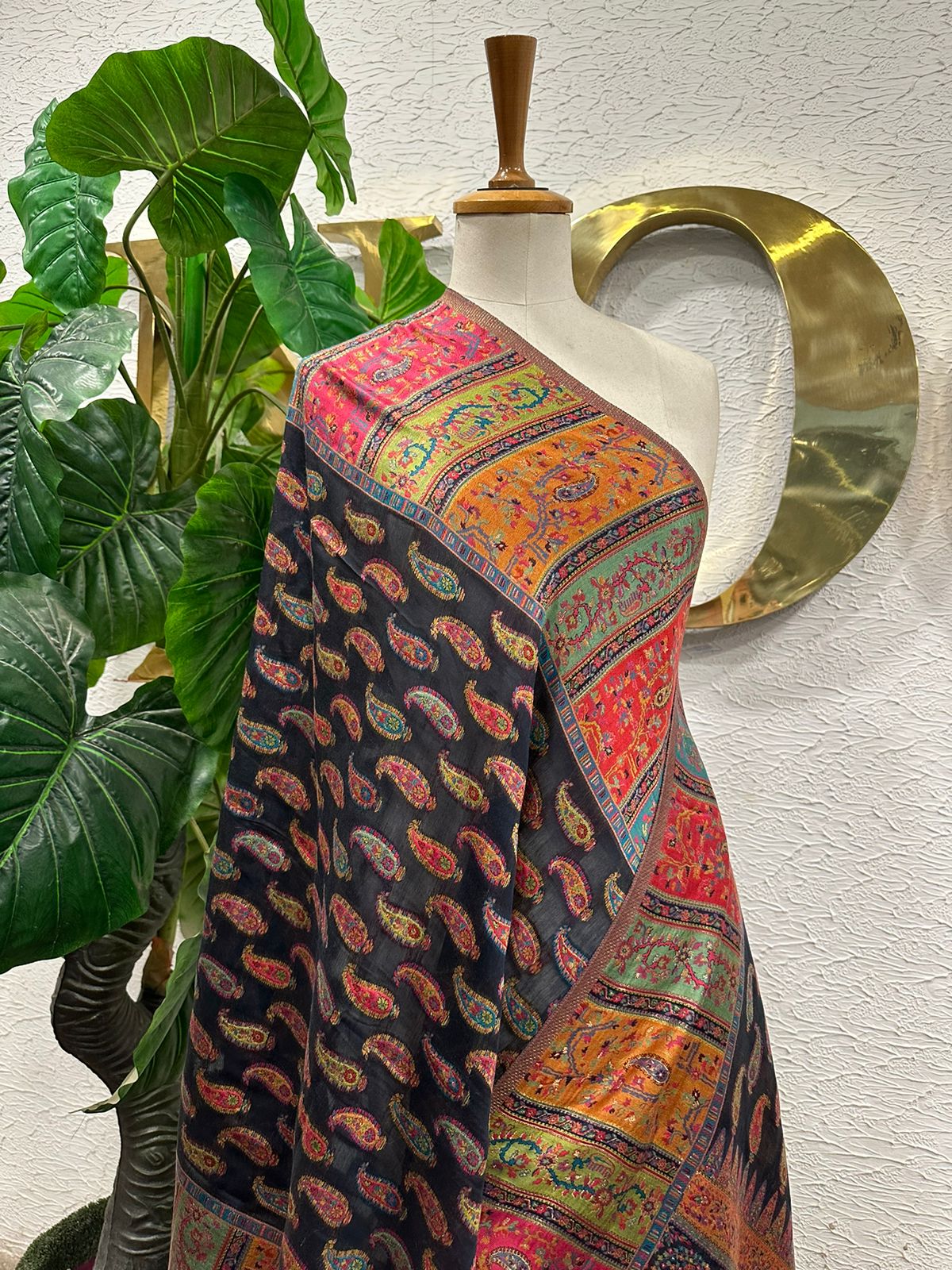 Black Paisley Shawl