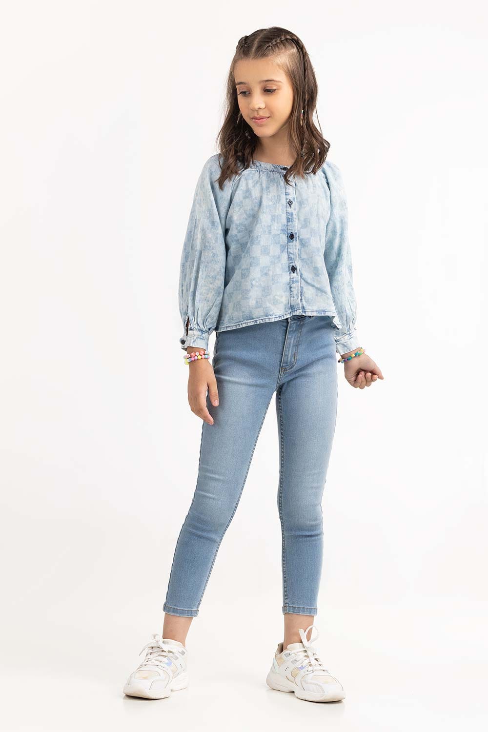 Junior Girl Blue Blouse Jgwd-2210028