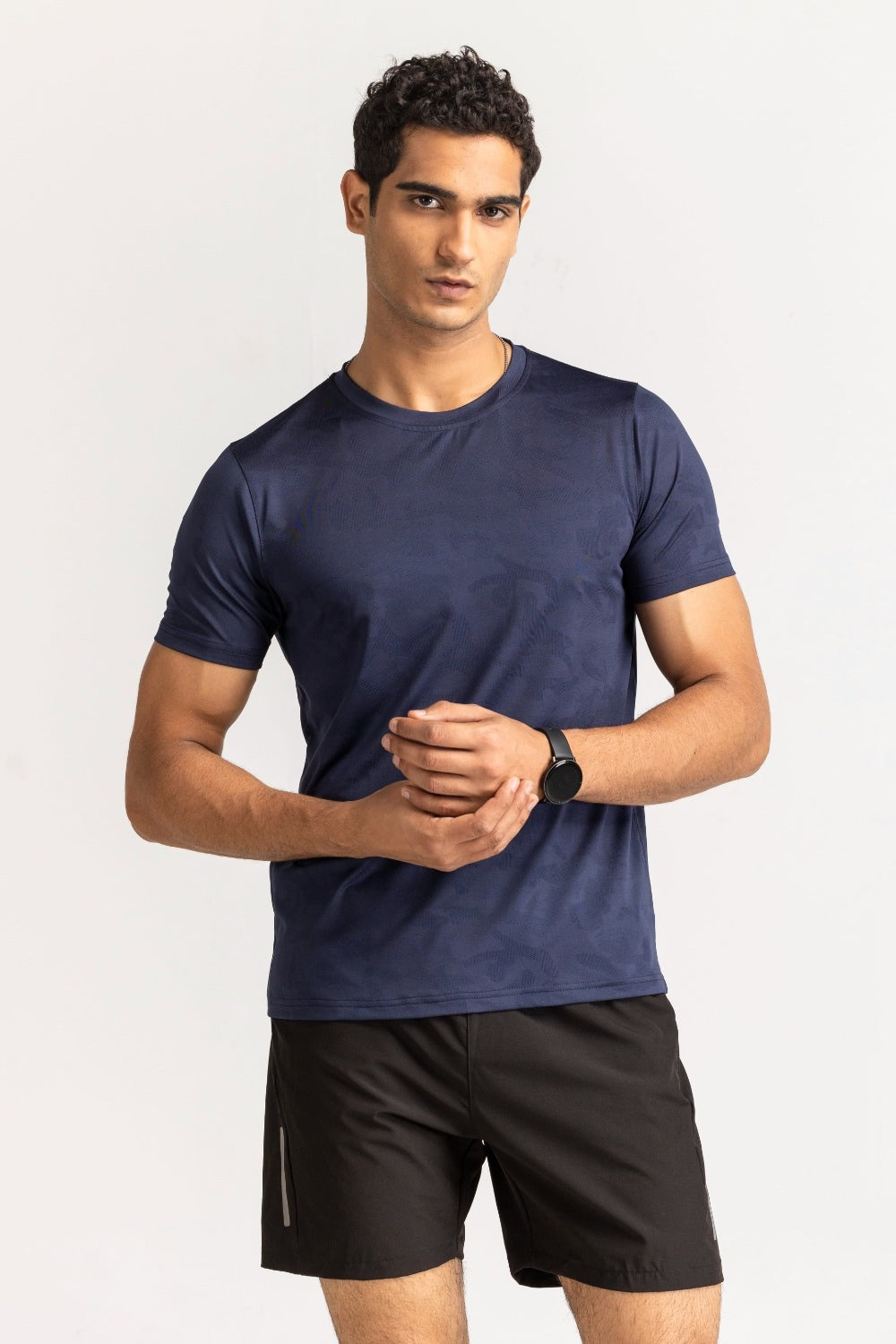 Blue Textured Tee