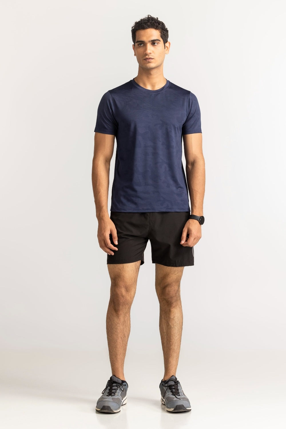 Blue Textured Tee