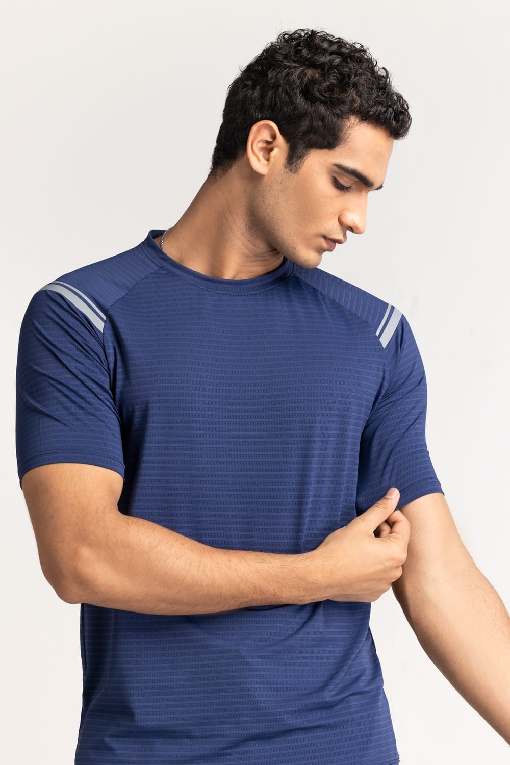 Blue Textured Tee