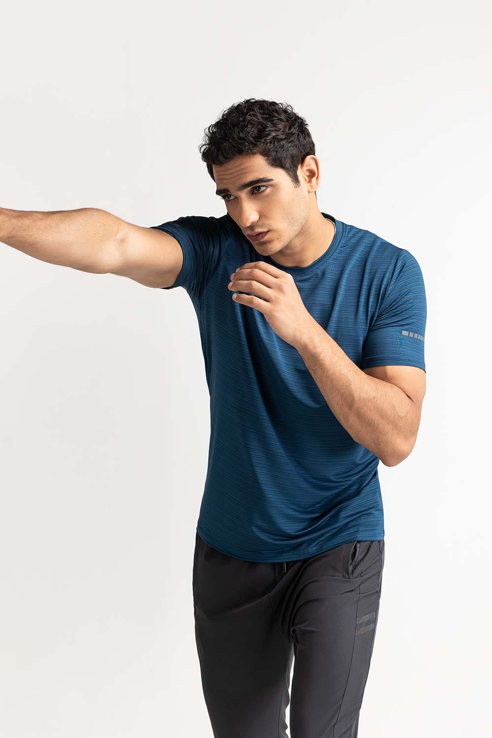 Blue Textured Tee